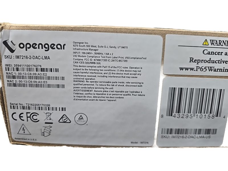 Кабель IM7216-2-DAC-LMA-US