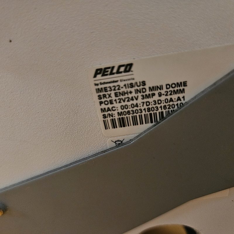 Камера Pelco IME322-1ES