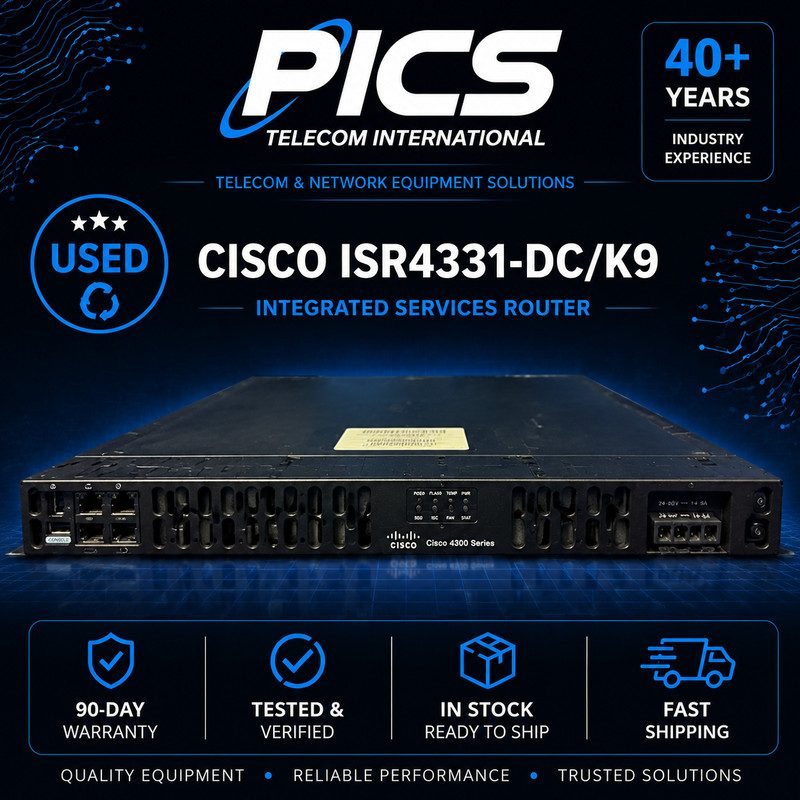 Маршрутизатор Cisco ISR4331-DC/K9