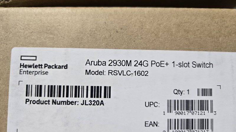 Коммутатор HPE JL320A