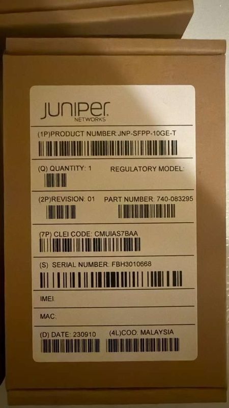 Трансивер Juniper JNP-SFPP-10GE-T