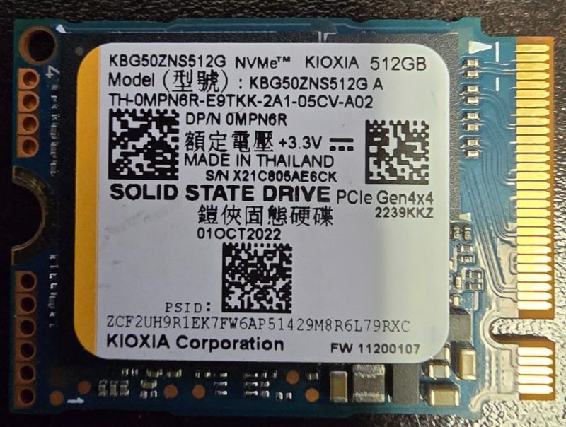 SSD-накопитель Dell KBG50ZNS512G