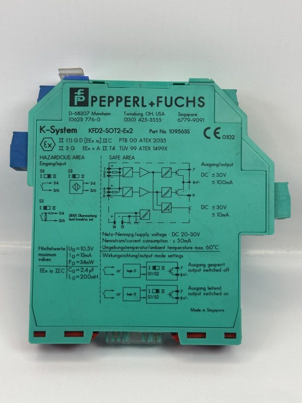 Датчик Pepperl+Fuchs KFD2-SOT2-EX2