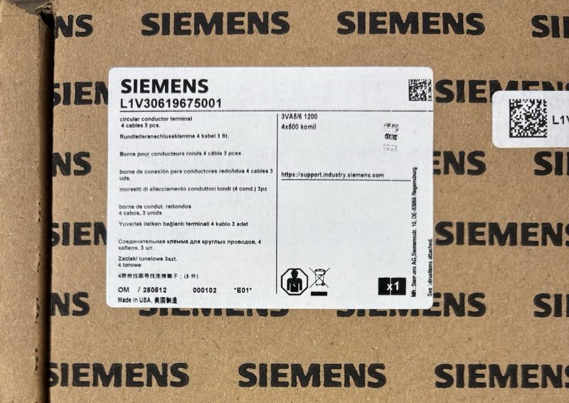 Автоматический выключатель Siemens L1V30619675001