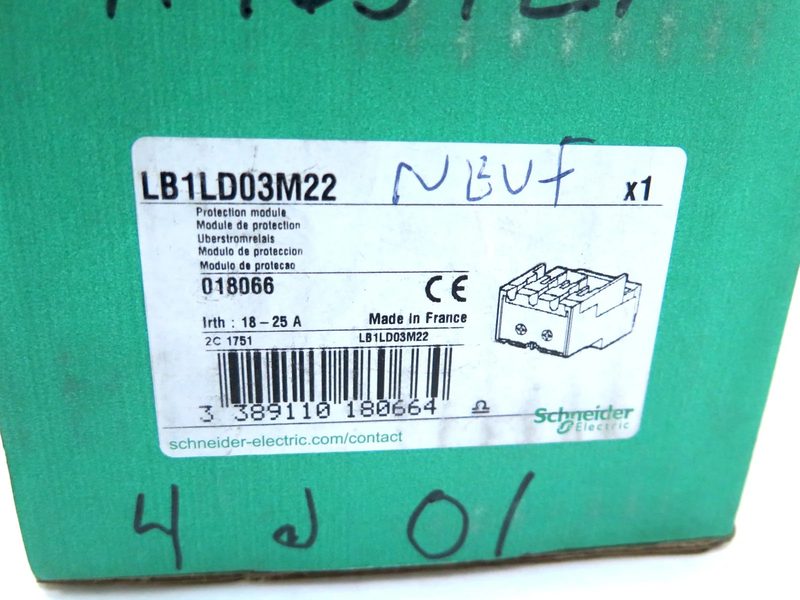 Реле защиты Schneider LB1LD03M22