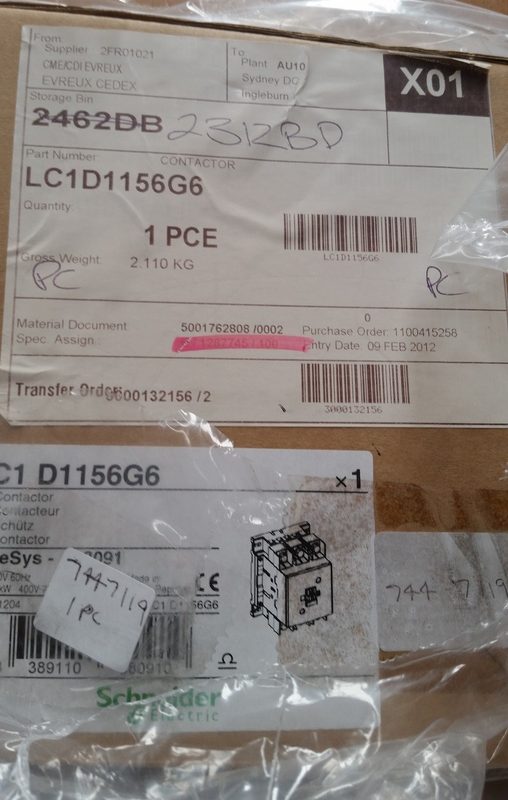 Контактор Schneider LC1D1156G6