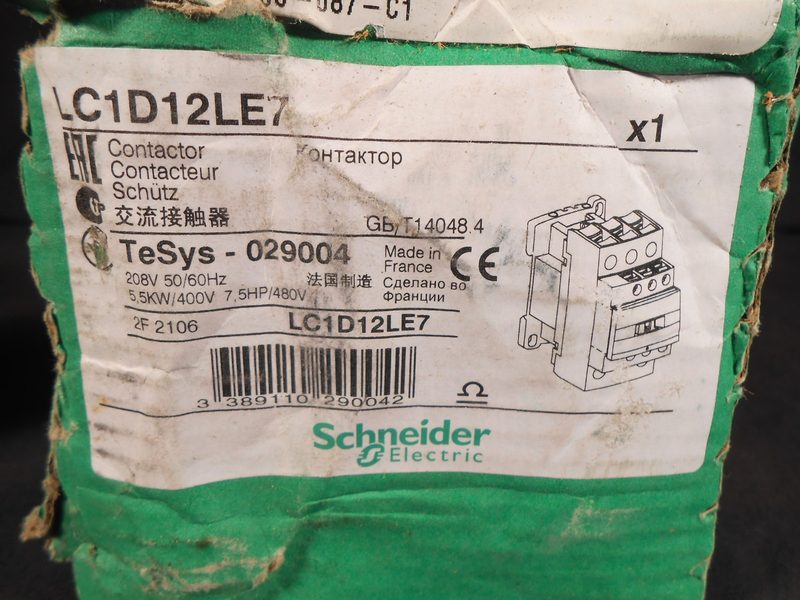 Контактор Schneider LC1D12LE7