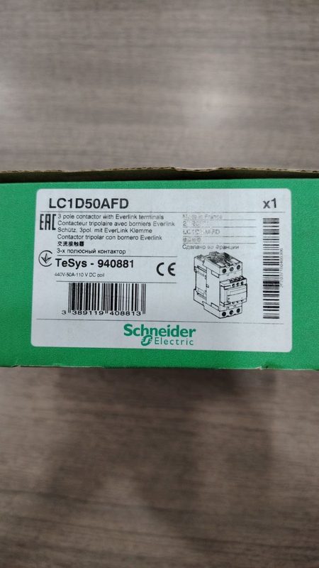 Контактор Schneider LC1D50AFD