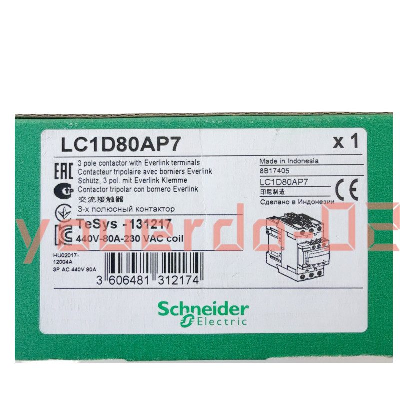 Контактор Schneider LC1D80AP7