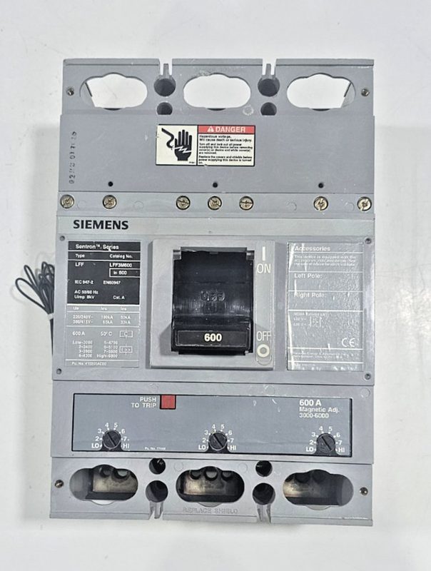 Автоматический выключатель Siemens LFF3M600