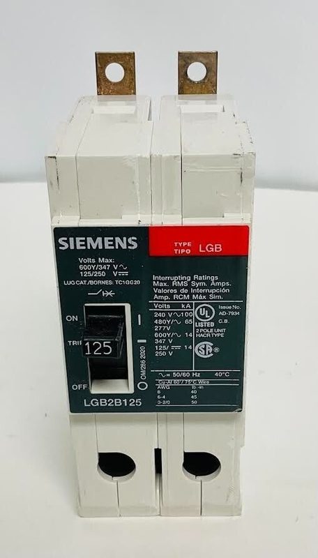 Автоматический выключатель Siemens LGB2B125B