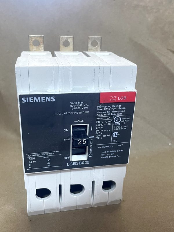 Автоматический выключатель Siemens LGB3B025