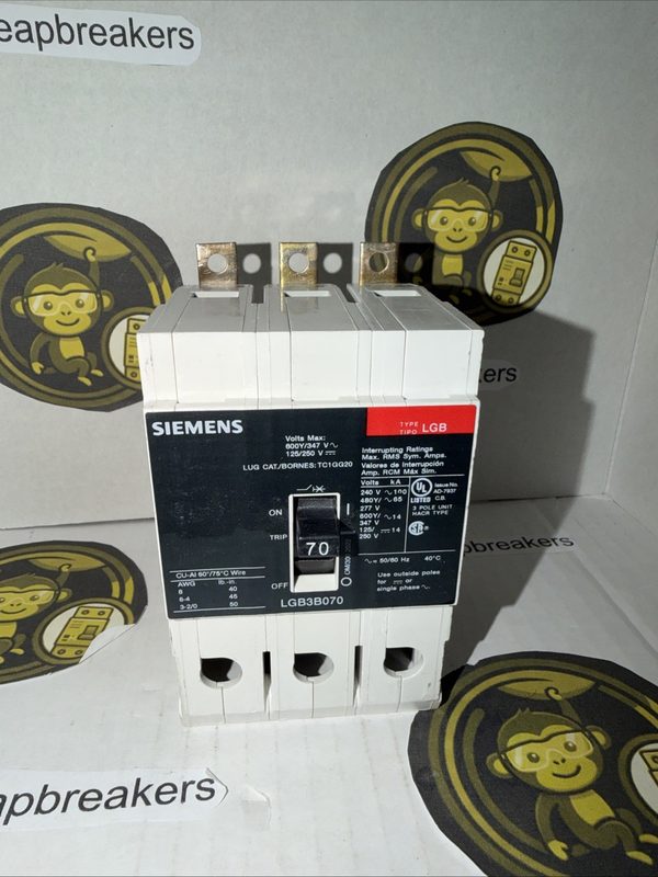 Автоматический выключатель Siemens LGB3B070B