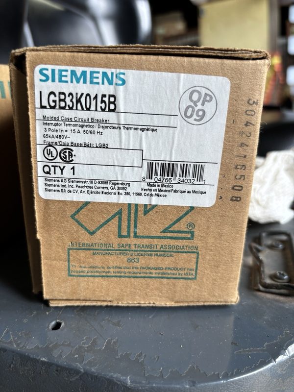 Автоматический выключатель Siemens LGB3K015B