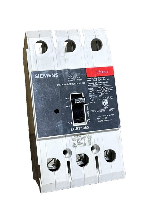 Автоматический выключатель Siemens LGB3K050