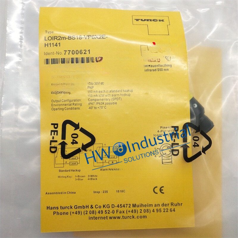 Датчик приближения Turck LOIR2M-BS18-VP6X2E-H1141