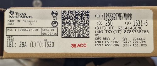 Микросхема LP5562TME/N0PB