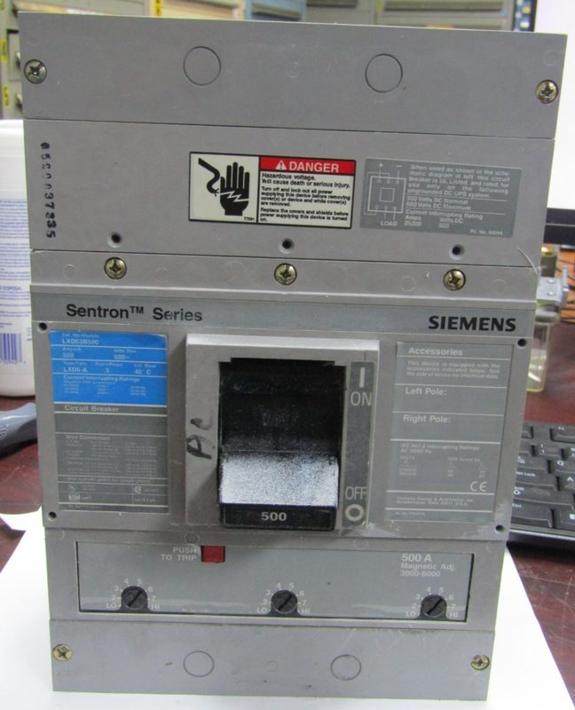 Автоматический выключатель Siemens LXD6-A