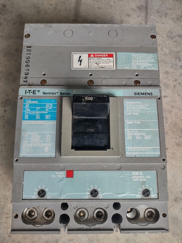 Автоматический выключатель Siemens LXD63B500