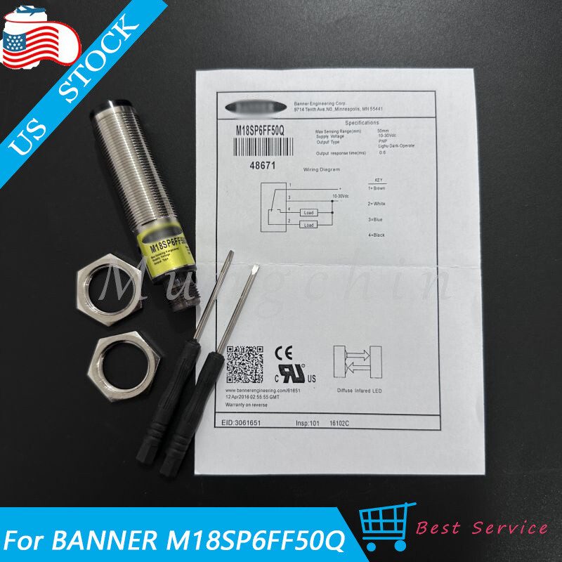 Фотоэлектрический датчик Banner M18SP6FF50Q