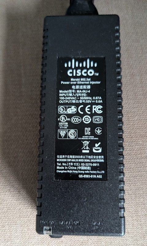 Коммутатор Cisco MA-INJ-4