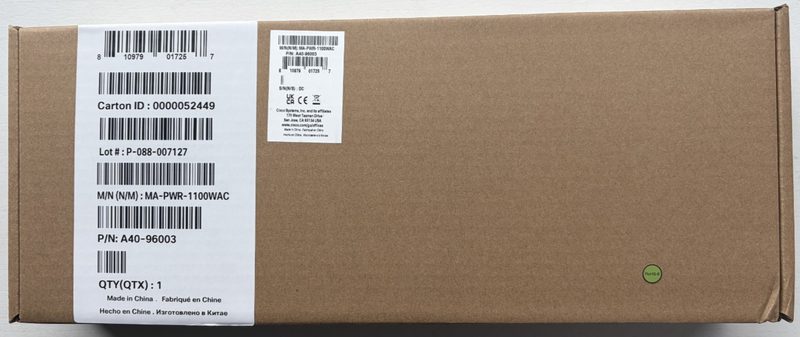 Блок питания Cisco MA-PWR-1100WAC