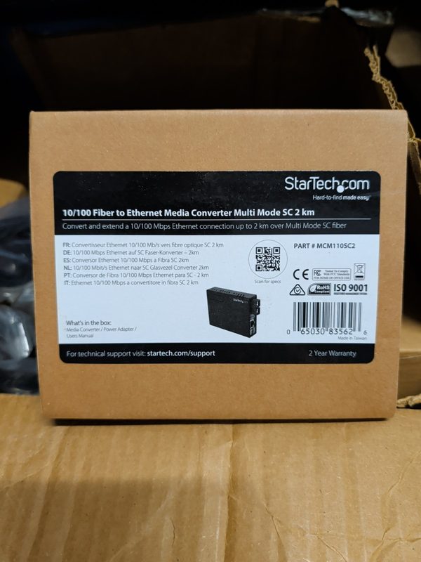 Медиаконвертер StarTech MCM110SC2