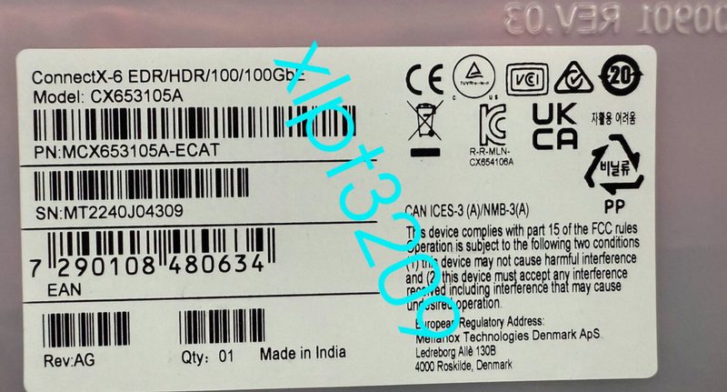 Плата Mellanox MCX653105A-ECAT