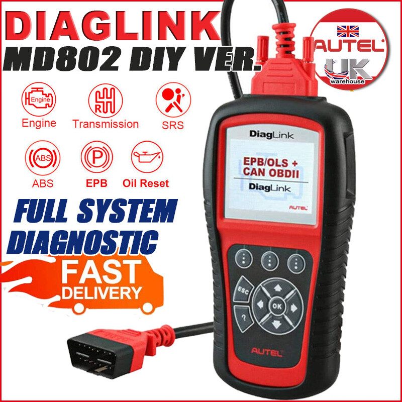Диагностический сканер Autel MD802