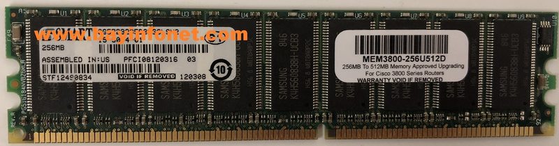 Маршрутизатор Cisco MEM3800-256U512D