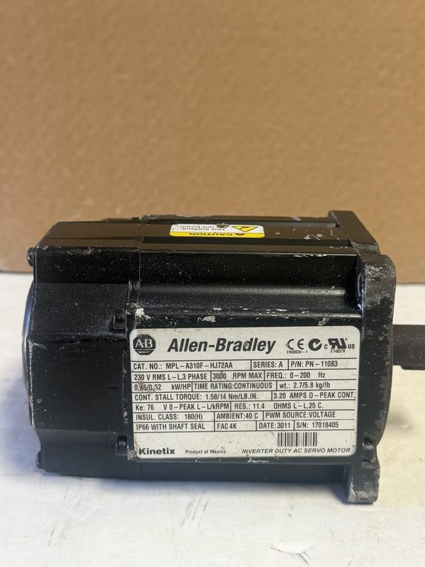 Серводвигатель Allen-Bradley MPL-A310F-HJ72AA