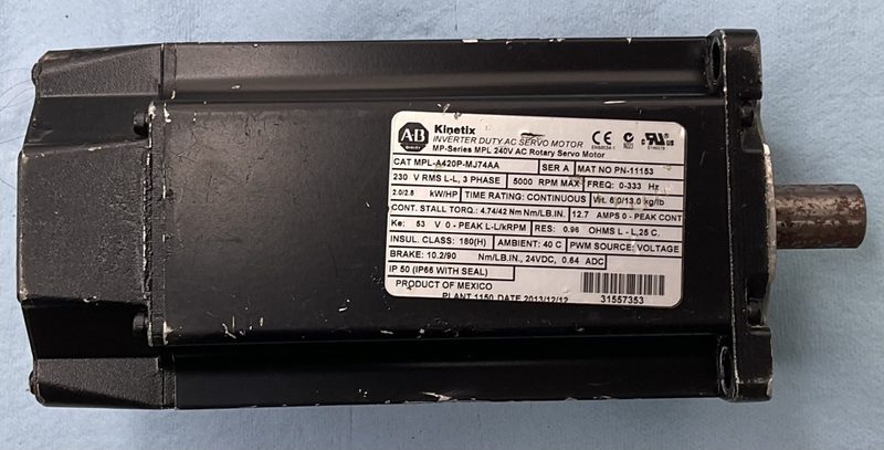Серводвигатель Allen-Bradley MPL-A420P-MJ74AA