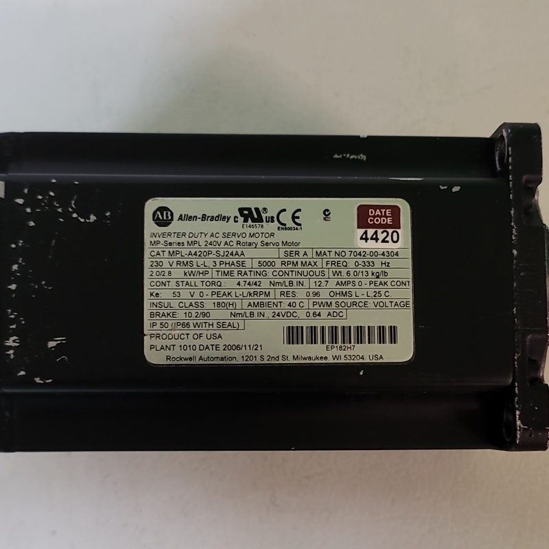 Серводвигатель Allen-Bradley MPL-A420P-SJ24AA