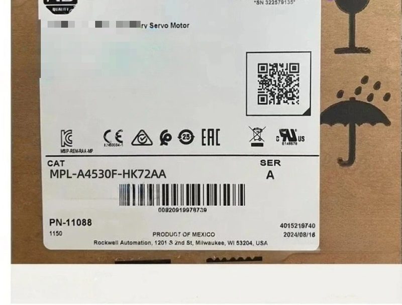 Серводвигатель Allen-Bradley MPL-A4530F-HK72AA
