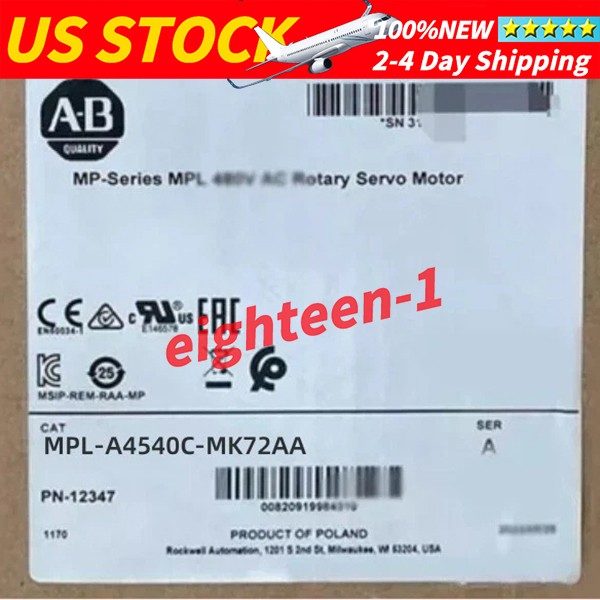 Серводвигатель Allen-Bradley MPL-A4540C-MK72AA