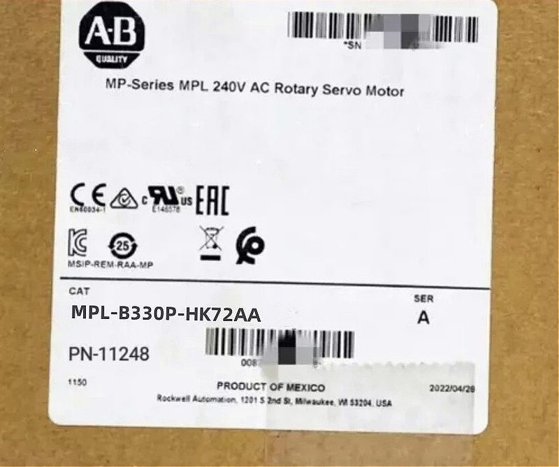 Серводвигатель Allen-Bradley MPL-B330P-HK72AA