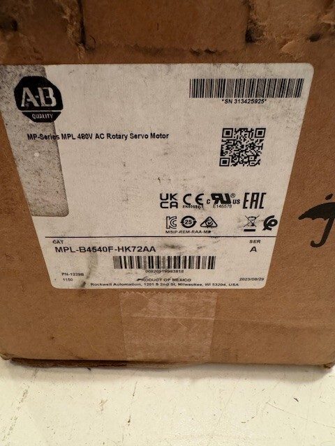 Серводвигатель Allen-Bradley MPL-B4540F-HK72AA