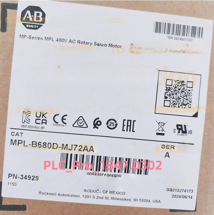 Серводвигатель Allen-Bradley MPL-B680D-MJ72AA