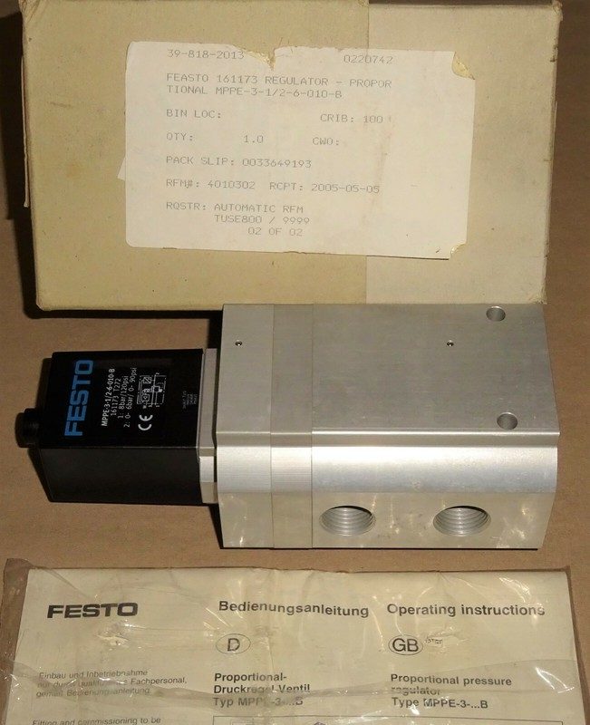 Трубопроводная арматура Festo MPPE-3-1/2-6-010-B