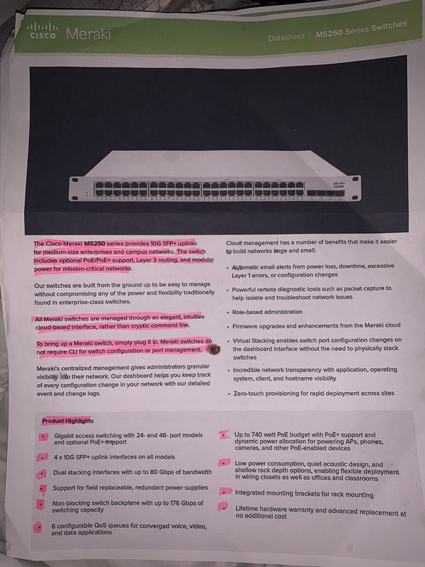 Коммутатор Cisco MS250