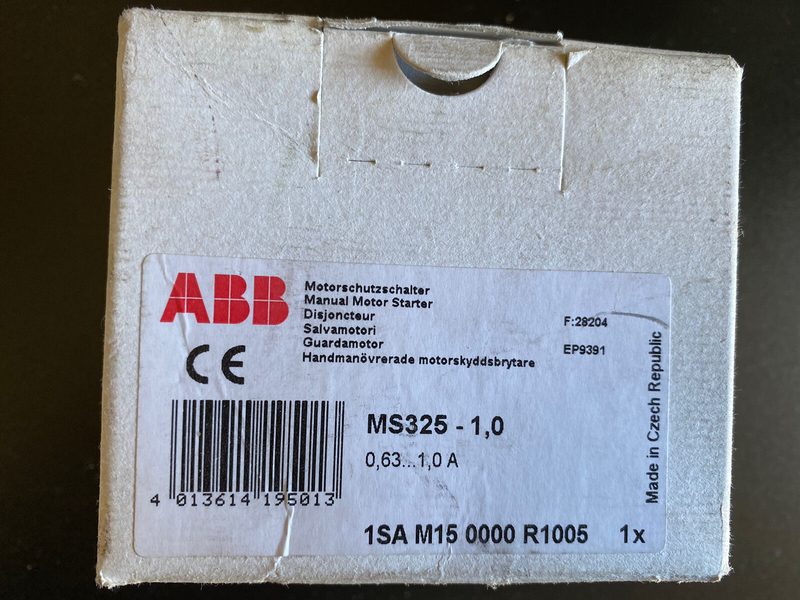 Автоматический выключатель ABB MS325/1-S