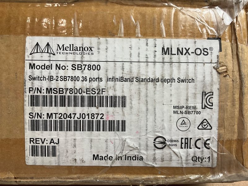 Коммутатор Mellanox MSB7800-ES2F