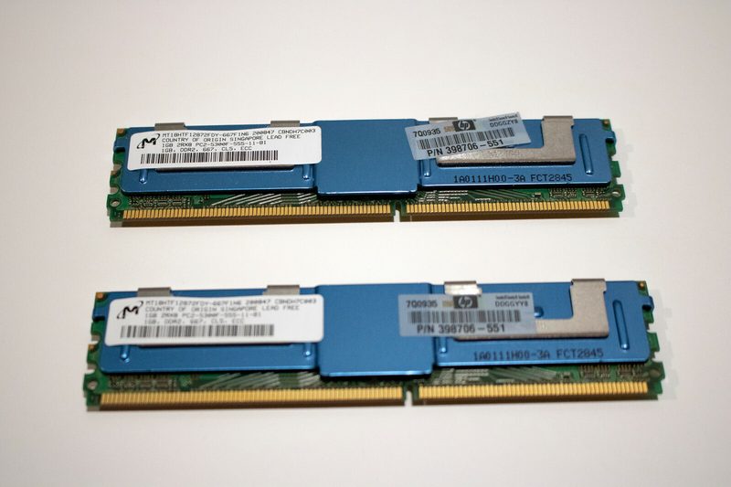 Модуль памяти HPE MT18HTF12872FDY-667F1N6