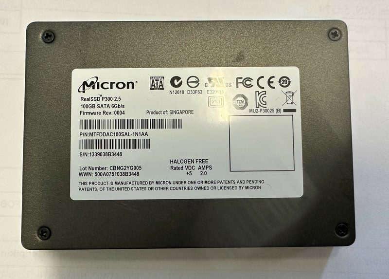 SSD-накопитель Micron MTFDDAC100SAL-1N1AA