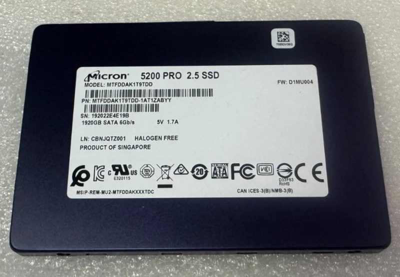 SSD-накопитель Micron MTFDDAK1T9TDD-1AT1ZABYY