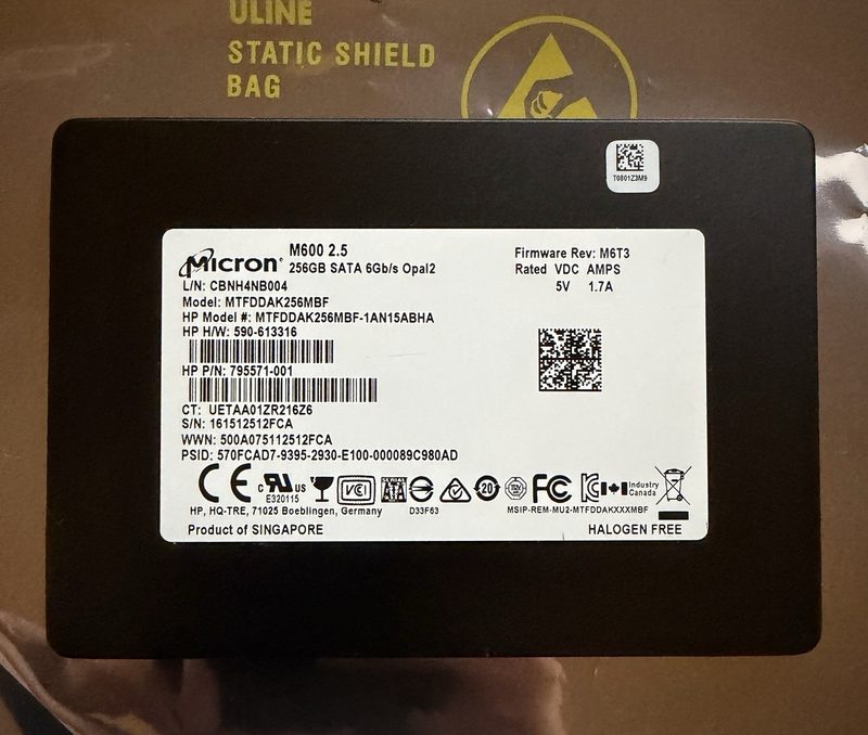 SSD-накопитель Micron MTFDDAK256MBF