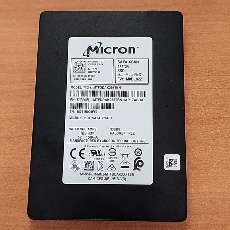 SSD-накопитель Micron MTFDDAK256TBN-1AR1ZABDA
