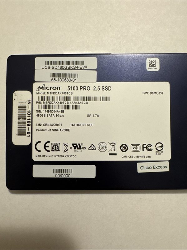 SSD-накопитель Micron MTFDDAK480TCB