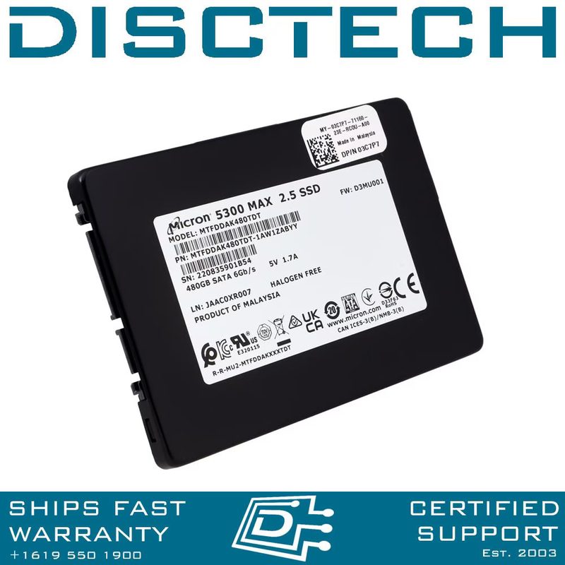 SSD-накопитель Micron MTFDDAK480TDT-1AW1ZABYY
