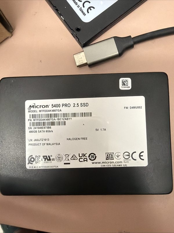 SSD-накопитель Micron MTFDDAK480TGA